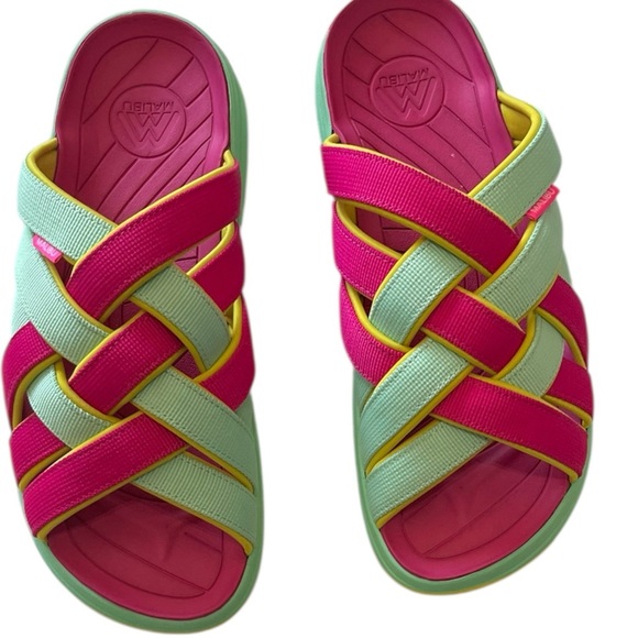 Malibu Sandals Zuma LX Woven Slide Arch Support Cushioned Size 10 - Picture 3 of 9